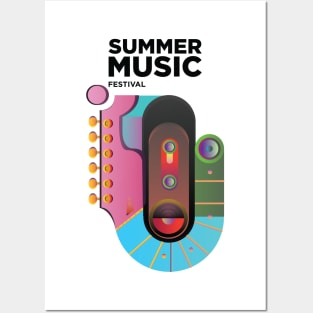 Summer Music Festival Posters and Art